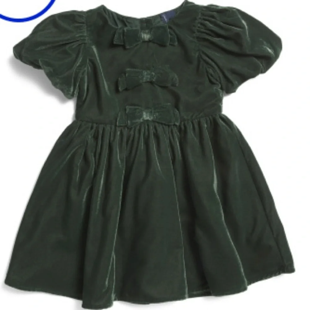 Janie and Jack Bow Velvet Dress